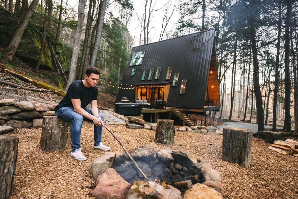 Dunlap Hollow A-Frame Rockbridge Eksteriør bilde